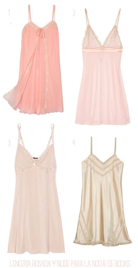Shopping de lencería para la noche de bodas en rosa y nude novias Lingerie For Bride Sewing