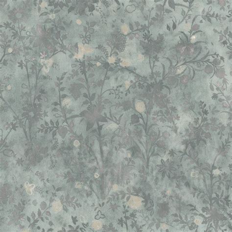 Wildflower Meadow Teal | Floral Wallpaper