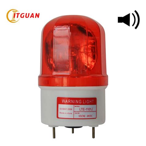 LTE 1101J Warning Light DC AC12V 380V Bulbs Rotary Warning Lamp With