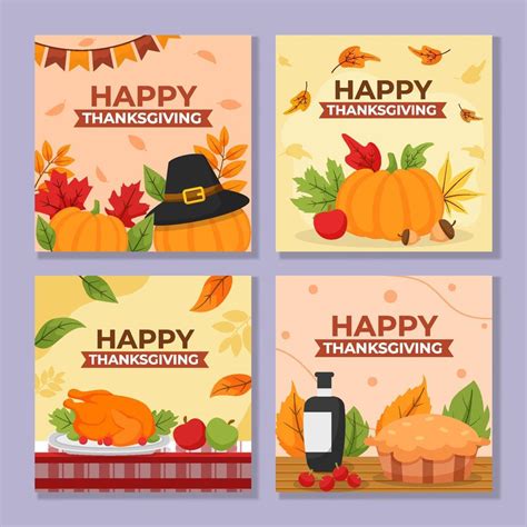 Thanksgiving Social Media Post 10343070 Vector Art at Vecteezy