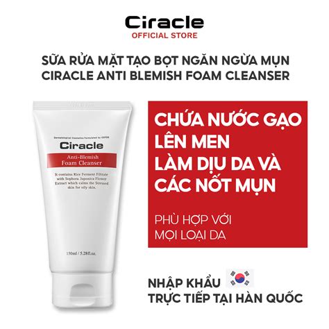 Sữa Rửa Mặt Tạo Bọt Ngăn Ngừa Mụn Ciracle Anti Blemish Foam Cleanser ...