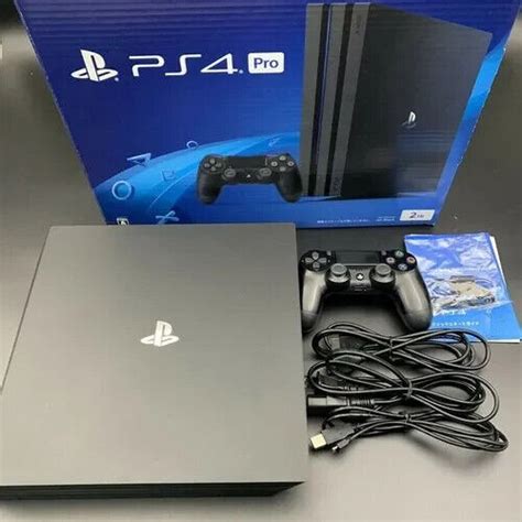 Sony Playstation 4 Pro 1tb Console Black For Sale Online Ebay