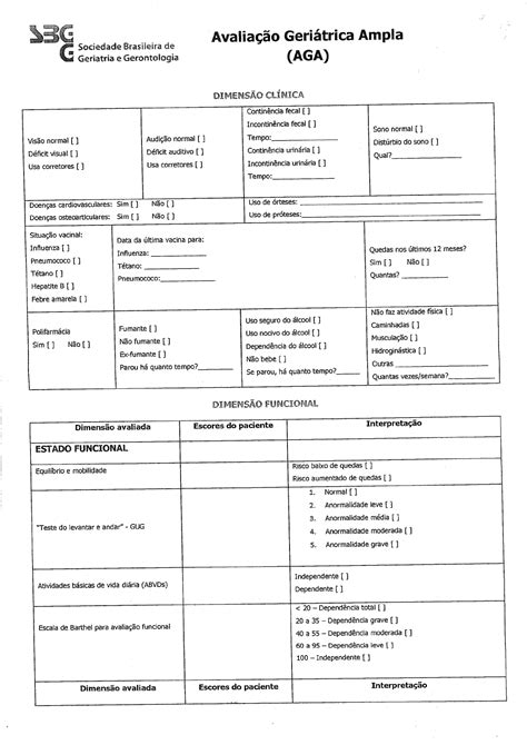 Avalia O Geriatrica Ampla Gerontologia