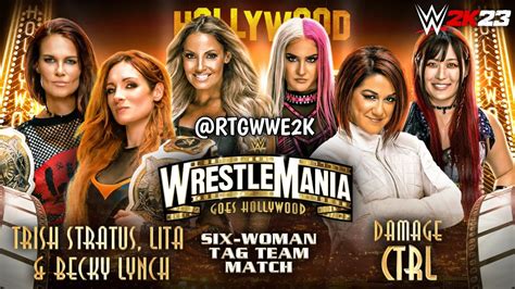 Wwe K Trish Stratus Lita Becky Lynch Vs Damage Ctrl Wrestlemania