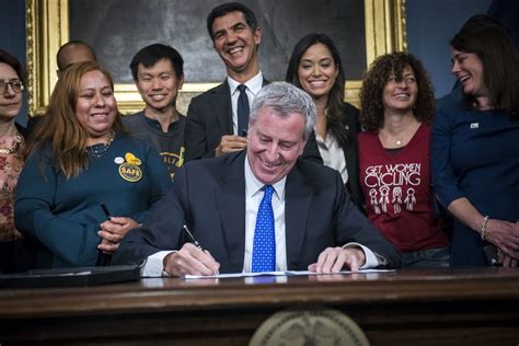 Nyc Mayor De Blasio Signs Safe Streets Bill Into Law Afro Gist Media