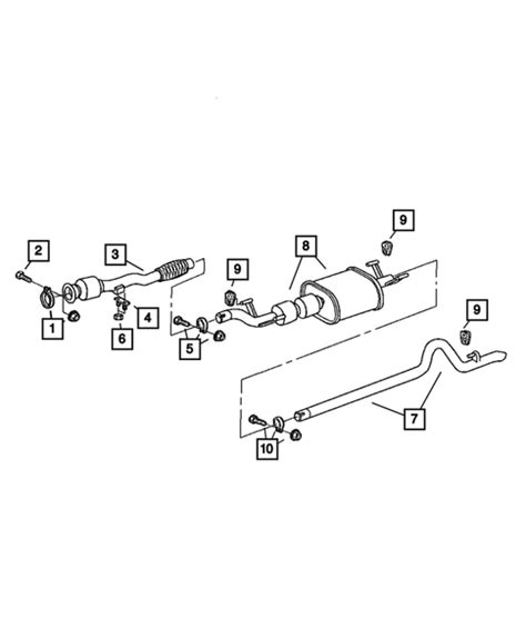 Exhaust System For 2006 Dodge Sprinter 2500 Mopar Estores