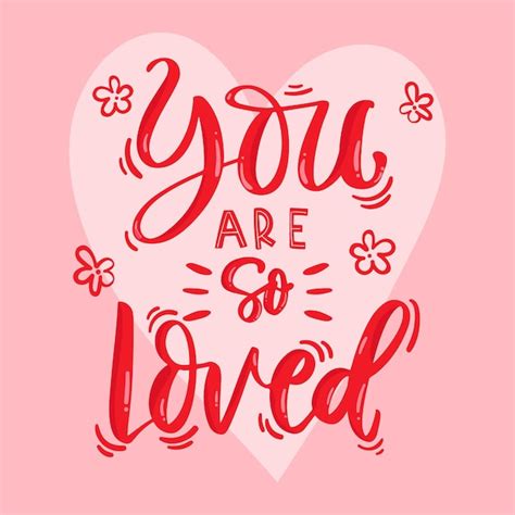 Free Vector Creative And Inspirational Lettering For Self Love