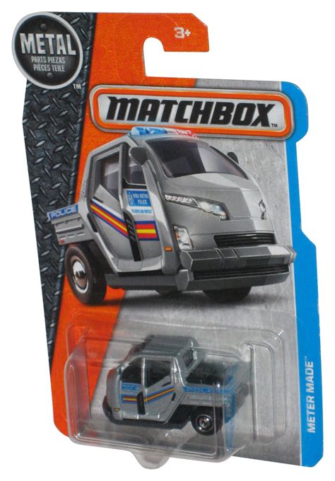 Matchbox Police Silver Meter Made 2016 Metal Die Cast Toy Car