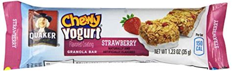 Quaker Chewy Yogurt Chewy Granola Bar Strawberry 5 Bars Food