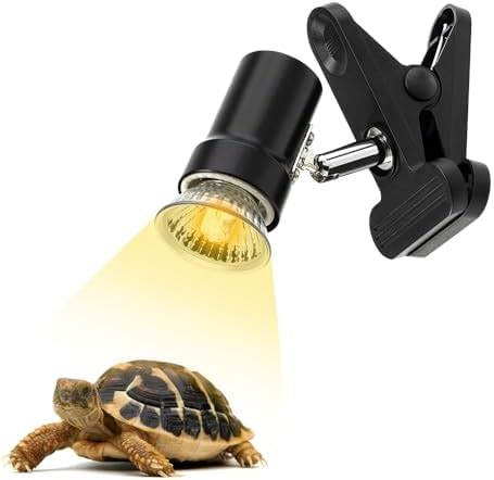 Amazon DOMICA Reptile Heat Lamp With 50W UVA UVB Light Bulb