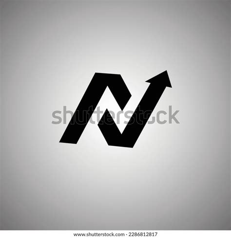 Minimalist Logo Design Letter N Av Stock Vector (Royalty Free ...