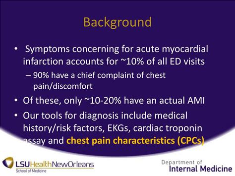Ppt Sex Specific Chest Pain Characteristics In Ami Powerpoint Presentation Id
