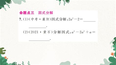 2023年中考数学复习 第3讲 整式的运算与因式分解课件 共29张ppt 21世纪教育网