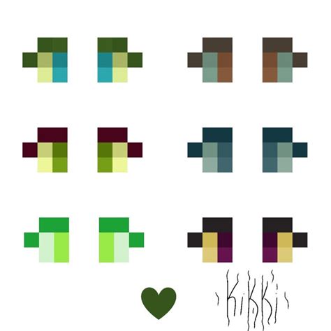 Идея глаз майнкрафт(в основном- зелёный) | Скинни, Глаза