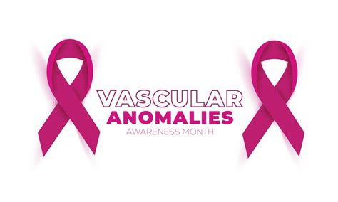 Vascular Anomalies Awareness Month Background Banner Card Poster