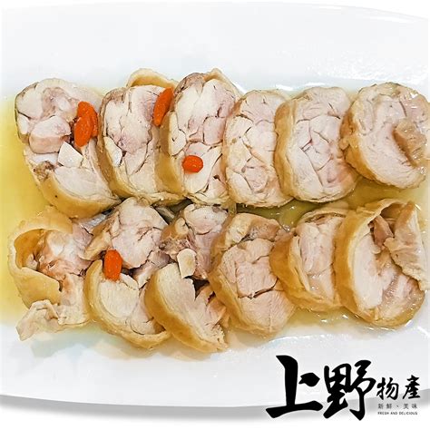 【上野物產】古釀紹興醉雞腿捲 X3包320g±10包 Momo購物網