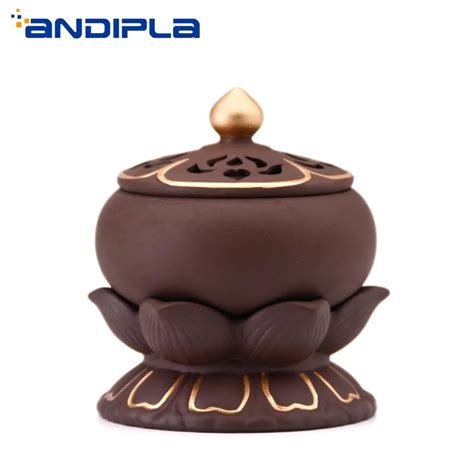 Lotus Incense Burner Ceramic Censer Stick Coil Incense Holder Plate