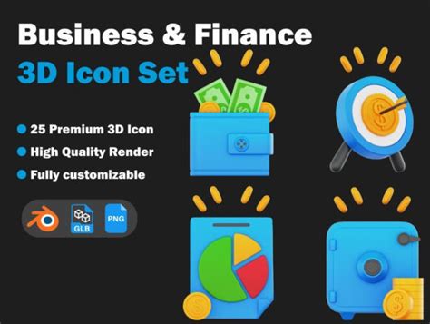 Business And Finance 3d Icon Pack Graphic By Kentung3d · Creative Fabrica