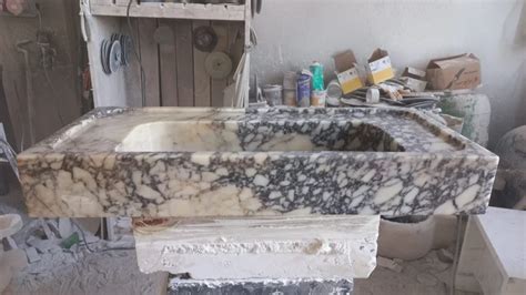 Calacatta Viola Antique Marble Sink Marble Sink Custom Order Etsy