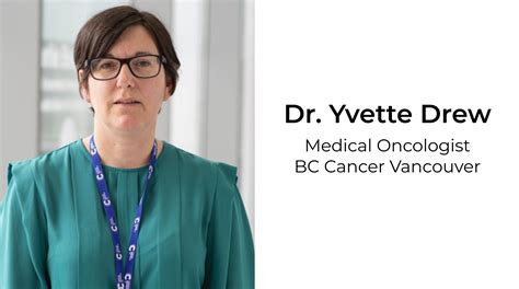 Gci Faculty Spotlight Dr Yvette Drew — Medical Oncologist