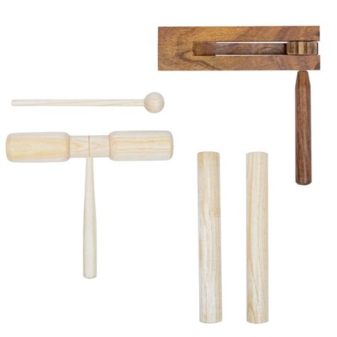 3 Piece Percussion Set Wood