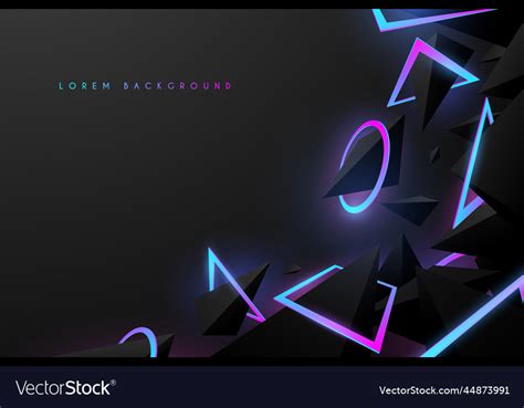 Abstract neon color shapes Royalty Free Vector Image