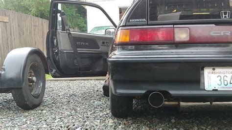 Honda CRX Tanabe Medalion Touring Exhaust D16 Civic Ef 88 91 YouTube