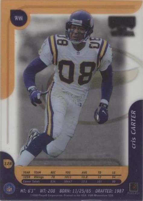 1999 Playoff Momentum SSD Cris Carter 128 For Sale EBay