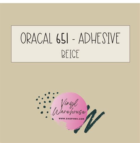 Oracal 651 - 082 Beige – The Vinyl Warehouse