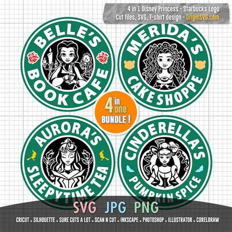 D Villain 4 in 1 Coffee Logo - Ursula Stepmother Maleficent Scar ...