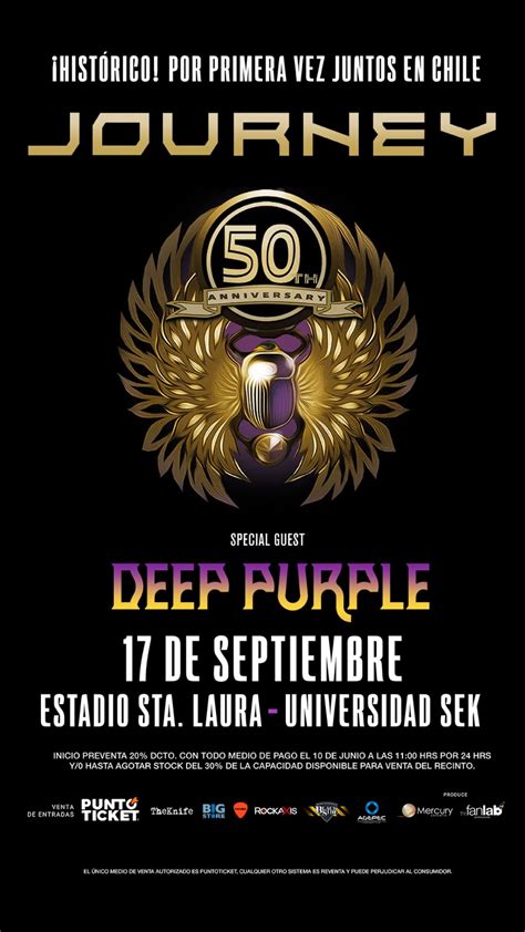 ¡histórico Journey Y Deep Purple Juntos Por Primera Vez En Chile