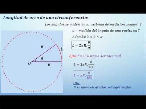 Longitud de arco y área de un sector circular Demostración de la