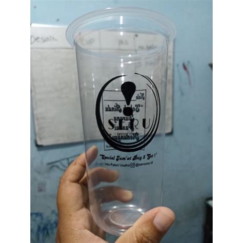 Jual Cetak Logo Sablon Cup 22oz Oval 8 Gram 1000 Pcs Shopee Indonesia