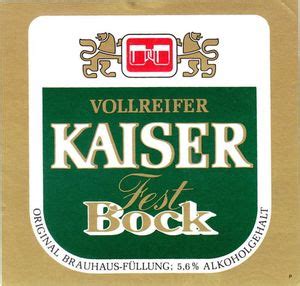 Drink Label Kaiser Festbock Brau Union Österreich AG AustriaCol AT