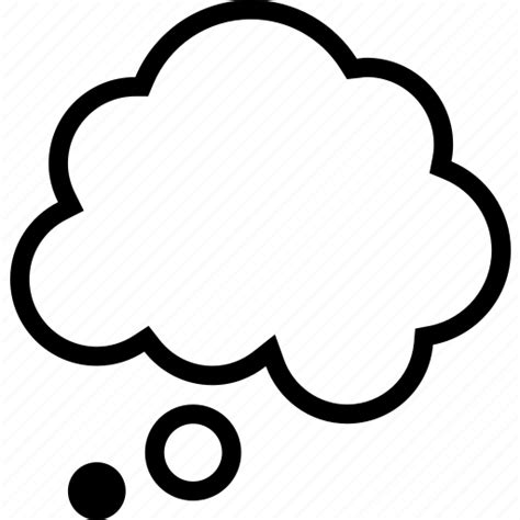 44 Thinking Cloud Vector Png