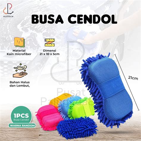 Jual Sponge Busa Cuci Mobil Microfiber Cendol Pembersih Sponge Cendol