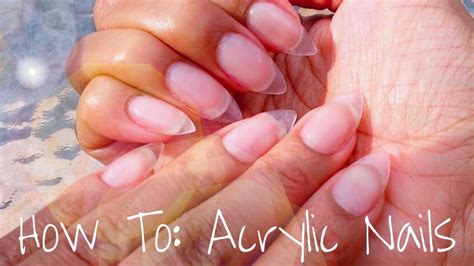 Acrylic Nails Tutorial 2016 Almond Shaped How To Do Your Own Acrylic Nails Youtube