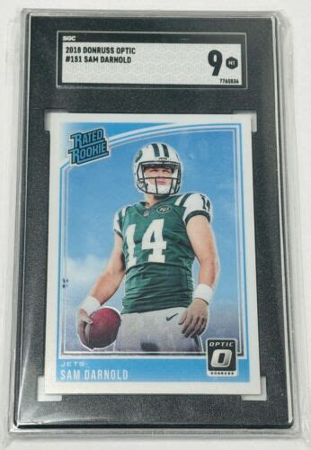 Sam Darnold Donruss Optic Sgc Rookie Rc Jets Ers Ebay