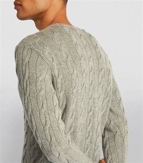 Ralph Lauren Purple Label Cashmere Cable Knit Sweater Harrods Au