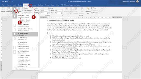 3 Cara Mengatur Ukuran Kertas Di Ms Word Paling Mudah