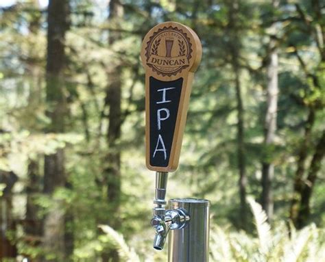 Personalized Custom Beer Tap Handle Laser Engraved With Chalkboard