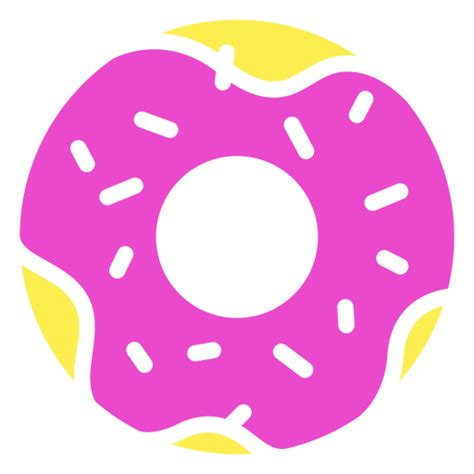 Design Png E Svg De Ícone De Corte De Comida De Rosquinha Para Camisetas