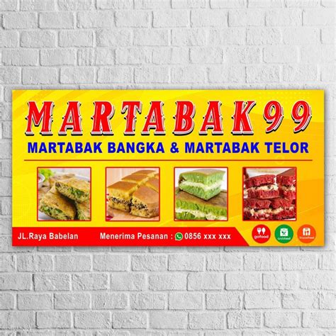 Jual SPANDUK BANNER MARTABAK TERANG BULAN BANGKA TELOR Shopee Indonesia