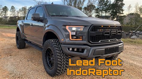 Indoraptor Edition Review 2020 Lead Foot Ford Performance Raptor Custom Truck Leveled On 325 60