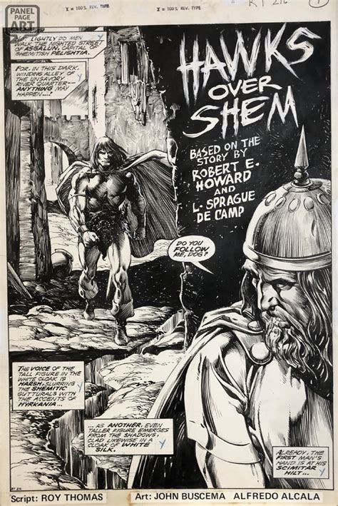 Savage Sword Of Conan Splash By John Buscema