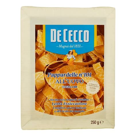 Pasta De Cecco Pappardelle Al Huevo 250 G Walmart