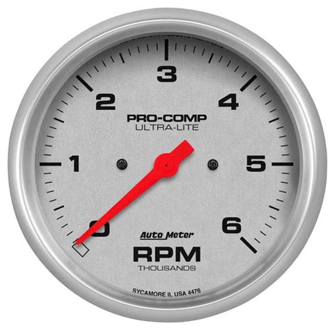 AutoMeter 5in. In-Dash Tachometer, 0-6,000 RPM, Ultra-Lite