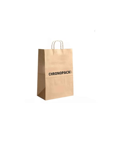 Chronopack Sac Kraft Bouteilles Poign Es Torsad Es