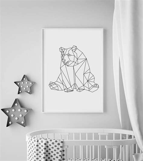 Nursery Bear Print Bear Nursery Decor Animal Nursery Prints - Etsy