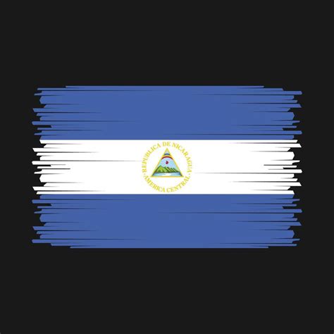 Nicaragua Flag Vector 21976102 Vector Art At Vecteezy